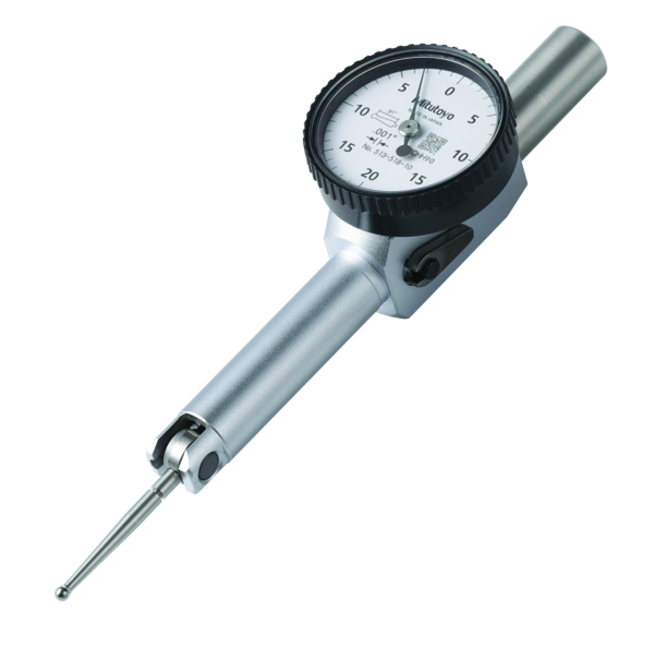 Dial Test Indicator, Pocket Type 0.02", 0.0005", D=4/9.52mm Stem, with Bracket 513-512T