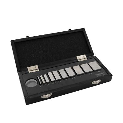 MHC 9100-9159 9 Gauge Blocks, Grade 1 .105, .210, .315, .420, .500, .605, ..0625, .100,.125, .200,.250,.300,.500,1.000 & 2.000” 1 Optical Flat: 1” Dia. x.5125” Thickness, .000004", Flatness, .00002" Parallel