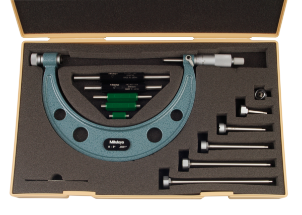 Mitutoyo Outside Micrometer Interchangeable Anvil 0-6"104-137