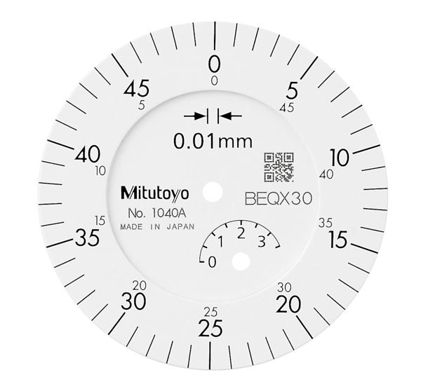 Dial Gauge, Lug Back, ISO Type 3,5mm, 0,01mm 1040A