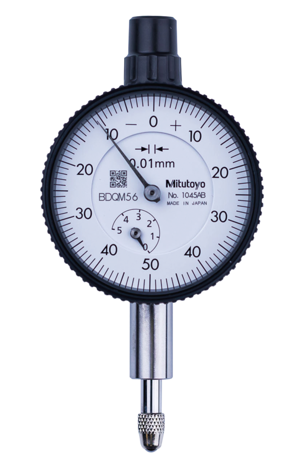 Dial Gauge, ISO Type 5mm, 0,01mm 1045AB Flat back 40mm diameter