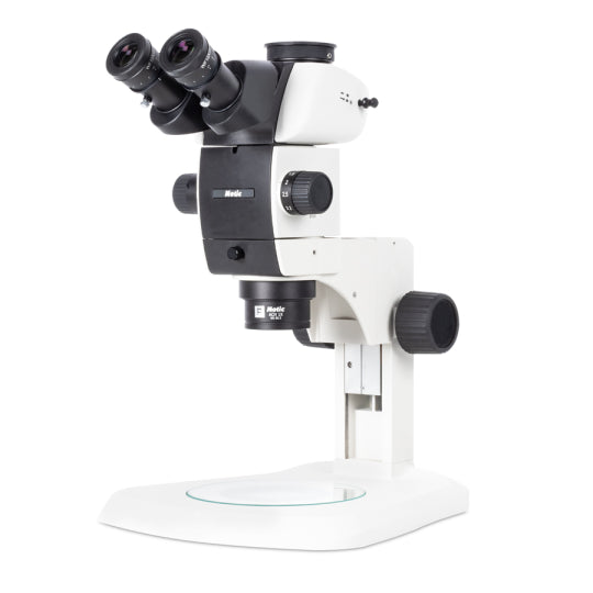 Motic SM7TR-P A1X Trinocular Plan Achromat Microscope 8X-56X with 10x Eyepiece Part no. 1100201800041 30º inclined opaque samples