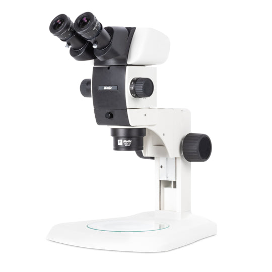 Motic SM7-P A1X Binocular Microscope 8X-56X with 10x Eyepiece Part no. 1100201800061 30º inclined Plan Achromat opaque samples