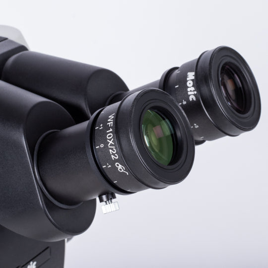 Motic SM7-P A1X Binocular Microscope 8X-56X with 10x Eyepiece Part no. 1100201800061 30º inclined Plan Achromat opaque samples