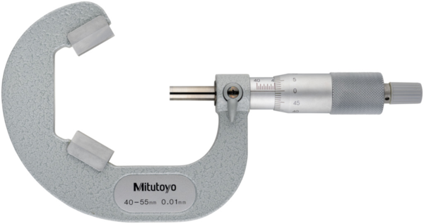 Mitutoyo 3 Flute V-Anvil Micrometer 40-55mm 114-104