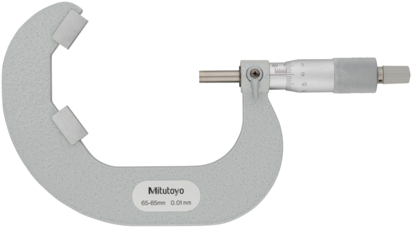 Mitutoyo 5 Flute V-Anvil Micrometer 65-85mm 114-124