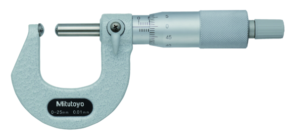 Tube Micrometer, Spherical Anvil/Spindle 0-25mm 115-215