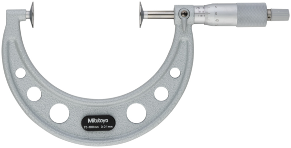 Mitutoyo Disc Micrometer, Hardened Steel Disks 275-300mm, Disk=30mm 123-112