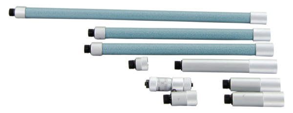 Tubular Inside Micrometer, 2-40" 137-219 Carbide measuring Faces