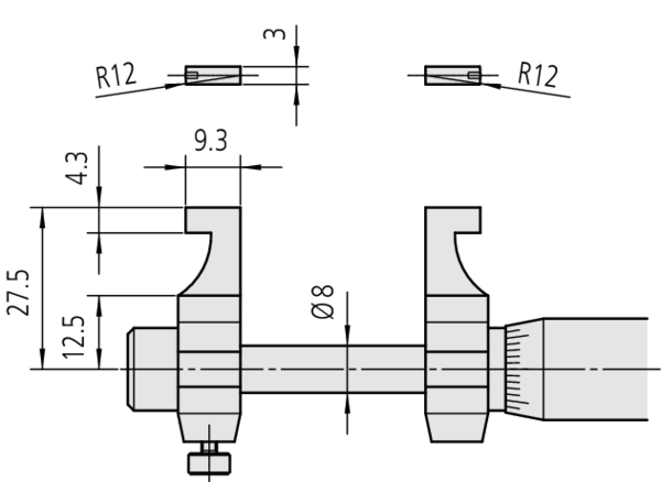 Mitutoyo Caliper Jaw Inside Micrometer 100-125mm 145-189