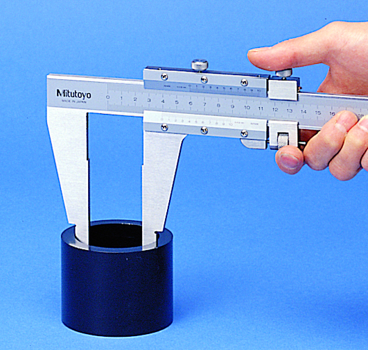 Mitutoyo Vernier Caliper Nib Style Jaw 0-40", 0,001", Fine Adjust., Inch/Metric 160-106