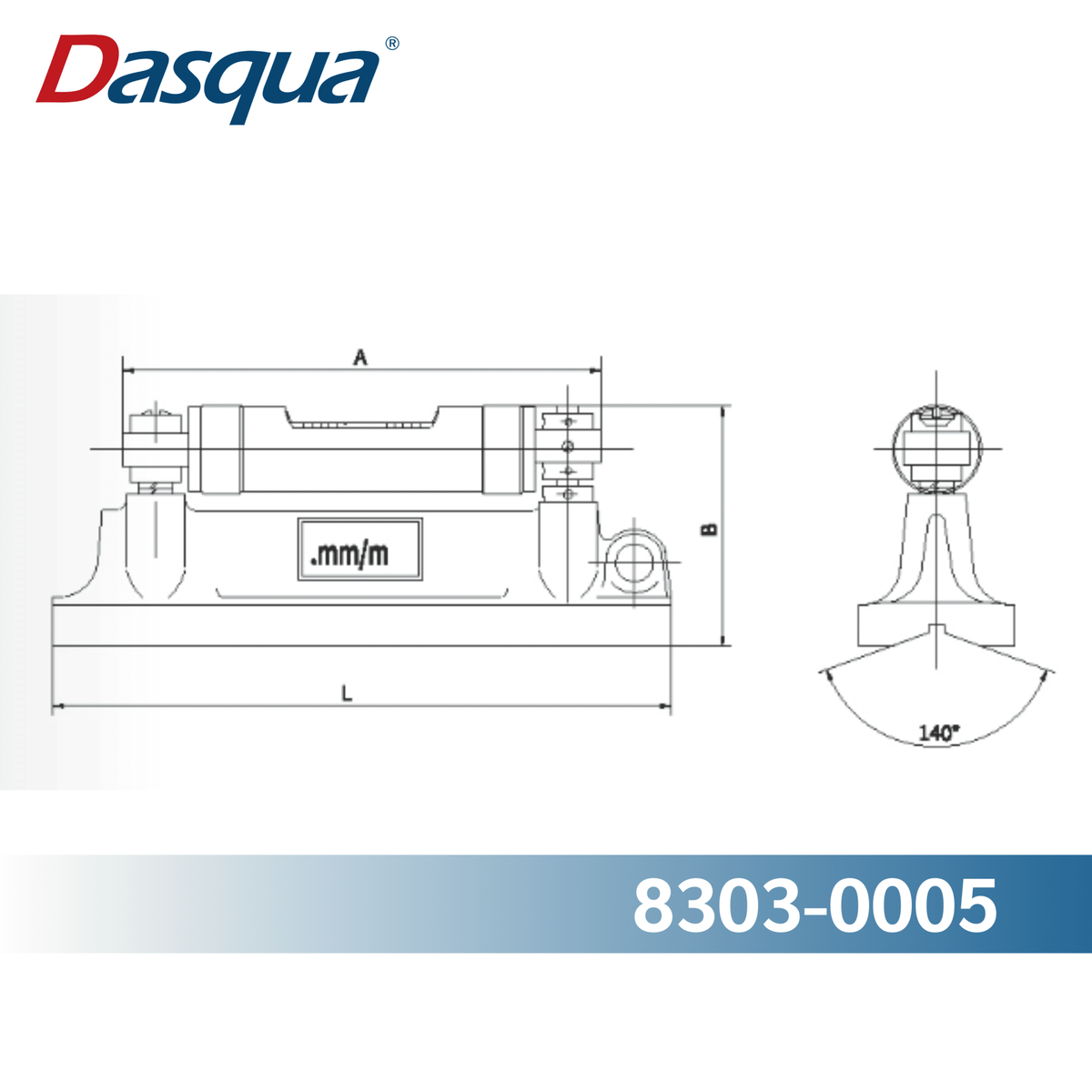Dasqua Master Level 8303-0015, 300mm sensitivity 0.3m(.017")