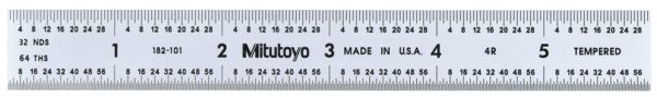 Steel Rule, Wide Rigid Rule 6" 182-101