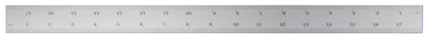 Steel Rule, Fully-Flexible Rule 18", Inch 182-241