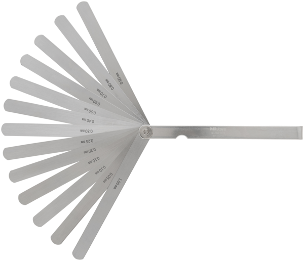 Thickness/Feeler Gauge 0,05-1mm, 13 Leaves, 150mm Blade 184-301S