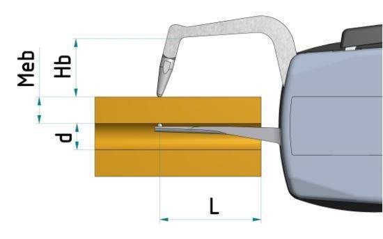 Kroeplin Analogue Tube Wall Caliper Gauge 0-50mm, 0.05mm D4R50 (Mitutoyo Equivalent 209-912)
