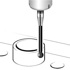M3 Ø5 mm zirconia ball, stainless steel stem, L 21 mm, EWL 21 mm A-5003-9500