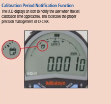 Mitutoyo 543-707B (0.01mm/0.001mm) ABSOLUTE Low Force Digital Indicator ID-CX Lug Back 0-12.7mm (0-0.5″) 3/8" stem