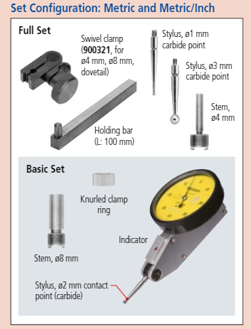 Lever-Type Dial Indicator 0.5mm 0.01mm Ø40mm 513-414-10T