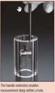 Mitutoyo Inside Micrometer, Interchangeable Rods 8-20", with 3 Rods, Hardened Face 141-121