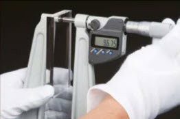 Mitutoyo Digital Sheet Metal Micrometer IP65 Inch/Metric, 1-2", Spherical Anvil/Spindle 389-372-30