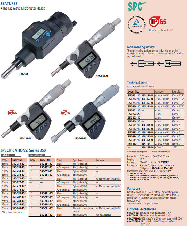 Mitutoyo 176-818E Series 176 TM-Series Toolmakers Microscopes Range 2 x 2" / 50 x 50mm