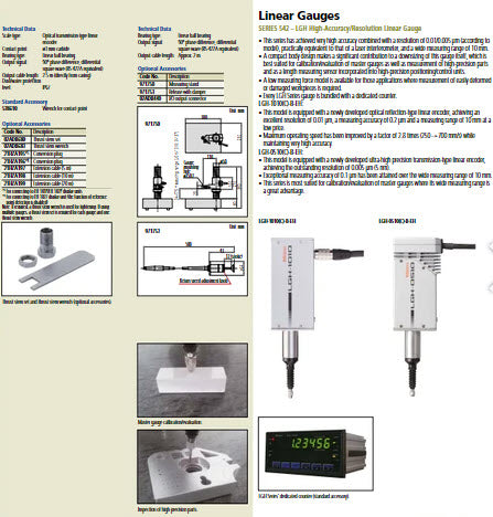 Laser Hologauge LGH-1010-B-EH 542-720D Resolution .005mm Accuracy .1µm Range 10mm x .4"