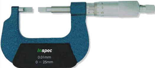 Inspec Blade Micrometer 0-25mm x.01mm Code 201-21-000 Mechanical Type A