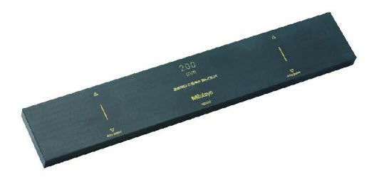 Mitutoyo 617845-016 Gauge Block, Metric, with JCSS Cert. ISO, Grade K, Zero Cera Ceramic, 1000mm