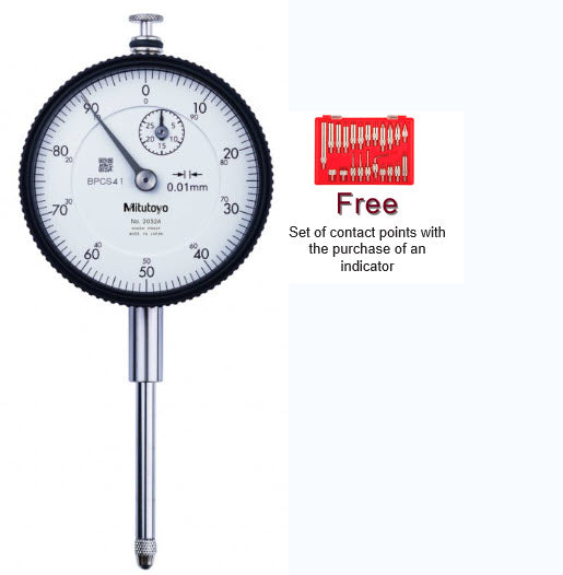 Dial Gauge, Lug Back, ISO Type 30mm, 0,01mm 2052S