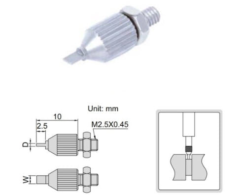 Steel Blade Points INSIZE 0.6mm x 2mm (6282-1802)