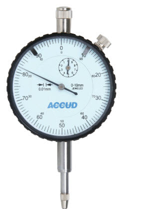 Accud Standard Indicator, Lug Back, ISO Type, 10mm, 0,01mm 222-010-12E