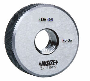 Insize 4120-10N no go ring gauge M10 x 1.5 No Go Ring Gauge Class 6g tolerance. Thread Standard: ISO1502.