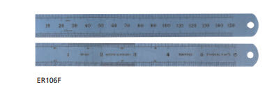 Moore & Wright Traditional Engineers Rigid Steel Rule ER106F Range 150 mm/6" width 19.0 Thickness 0.4mm