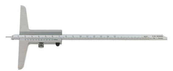 LTF Vernier depth gauge 80mm with 1mm pin 50mm base 1/20mm INOX 13570