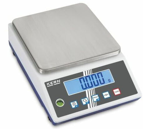 Kern PCB 6000-0 Precision balance The standard in the laboratory, Weighing range 6000g, Resolution 1g, Pan Size 150x170mm, Linearity 2g