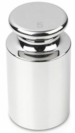 KERN® Test weight 307-13 OIML Class E1, Nominal value 5Kg, Wire, Stainless Steel polished