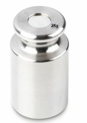 KERN® F2 Individual Weight 337-12 2Kg Test weight Check weight, Stainless steel (OIML)