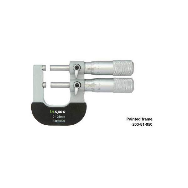 Inspec 203-81-050 Limit Micrometer 0-25mm x .01mm