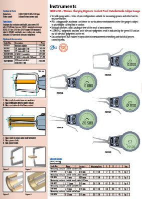 Mitutoyo External Digital groove Caliper Gauge 209-929 range 10-25mm (Kroeplin Equivalent G010)