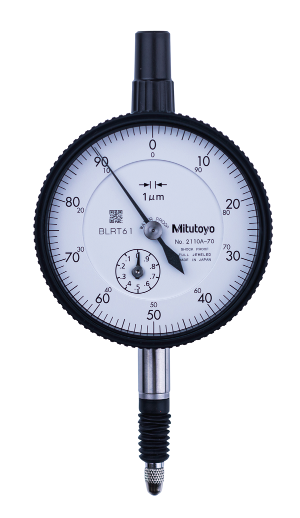 Dial Gauge, Lug Back, ISO Type IP64, Jewelled Bearing, Shockproof, 1mm, 0,001mm 2110A-70