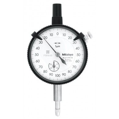 Dial Gauge, Lug Back, ISO Type Jewelled Bearing, 5mm, 0,001mm 2119S-10 8MM stem
