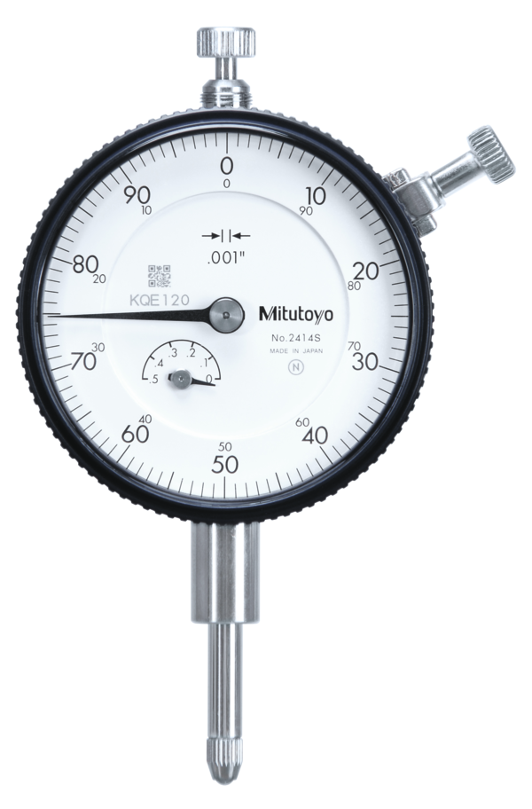 Dial Gauge, Flat Back, ANSI/AGD Type 0,5", 0,001" 2414AB