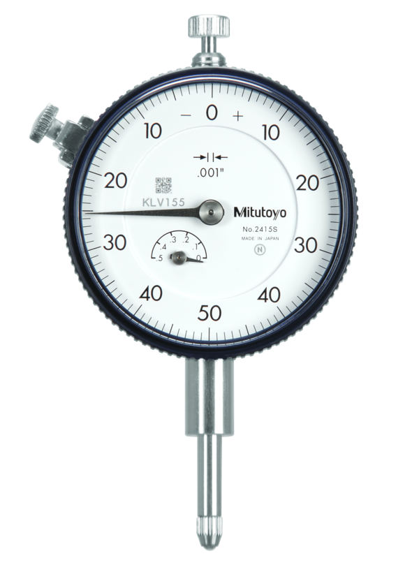 Dial Gauge, Flat Back, ANSI/AGD Type 0,5", 0,001" 2415AB