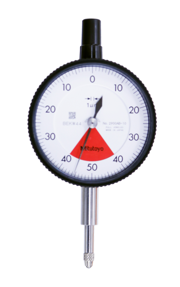 Dial Gauge, Lug Back, ISO Type One Revolution, Jewelled Bearing, Shockproof, 0,08mm, 0,001mm 2900A-10
