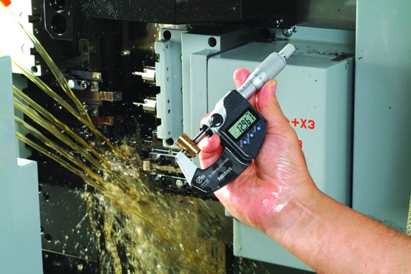 Mitutoyo Digital Micrometer IP65, Inch/Metric 25-50mm/1-2" with Output Item number: Friction Thimble 293-336-30