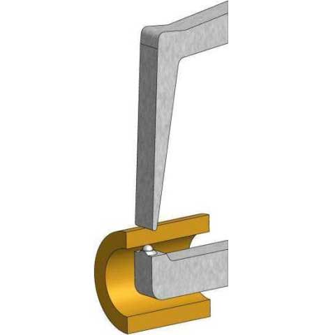Kroeplin Internal Dial Caliper Gauge D7R20S, 0-.8"