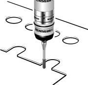 M2 Ø3 mm tungsten carbide spherically ended cylinder, stainless steel stem, L 22.5 mm A-5003-1258