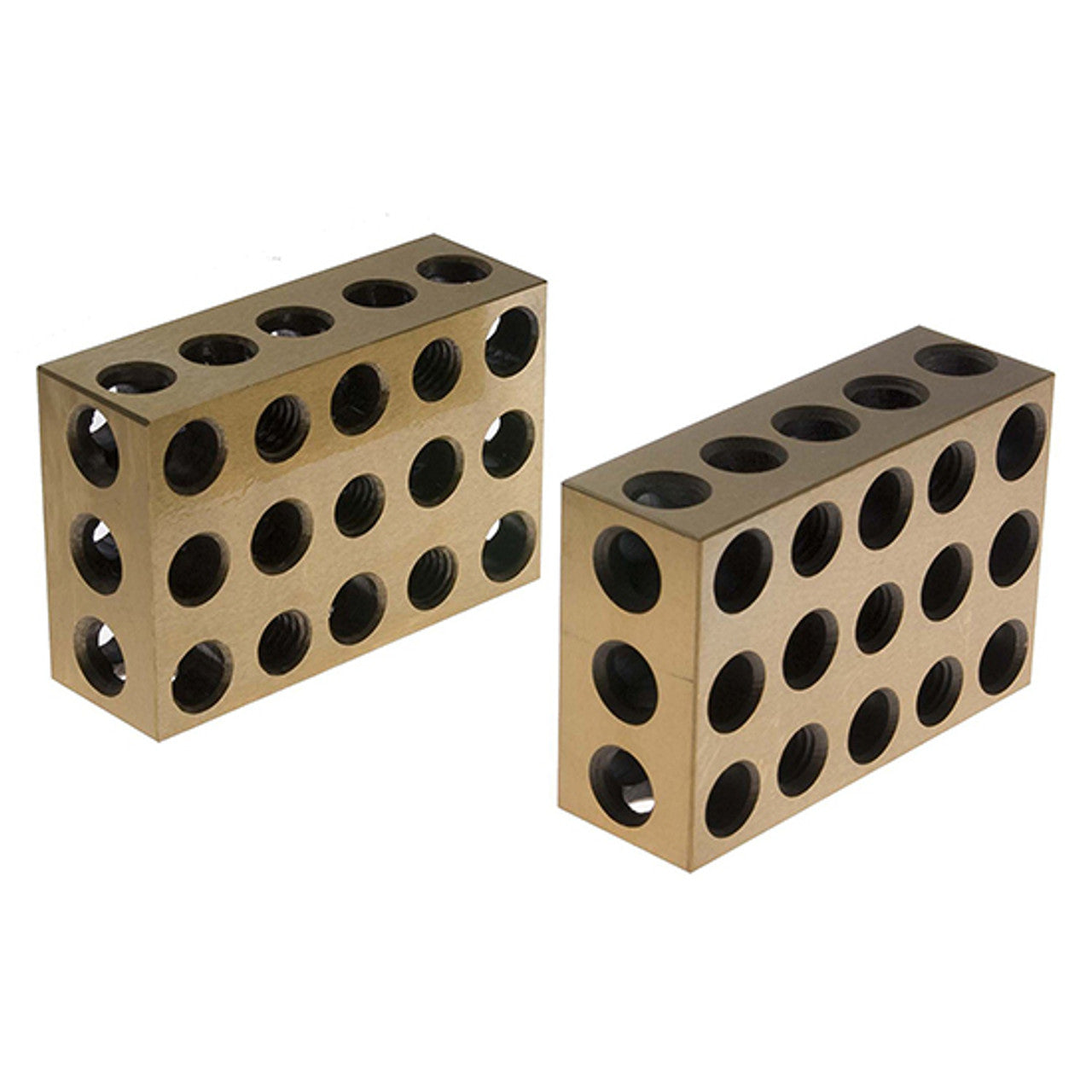 630-4029 Tin Coated 1-2-3 Blocks 23 Holes matched pair 0.0001"