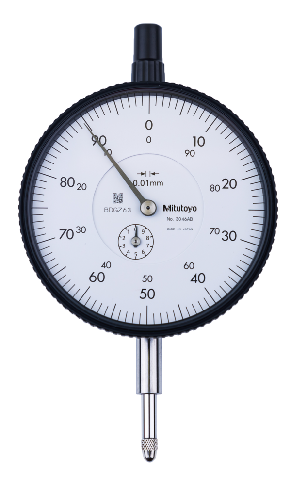 Dial Gauge, Lug Back, ISO Type 10mm, 0,01mm 3046A Scale ±0-100